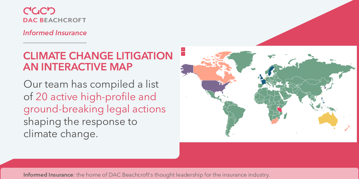 Climate Change Litigation Interactive Map | Informed Insurance